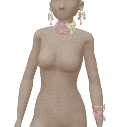 La Haute Couture Crystal Bow Necklace Set