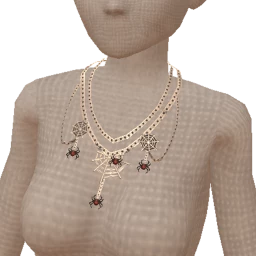 Prysm Ruby Spiders Stacked Necklaces