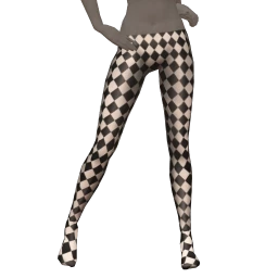 Cosmos Chequered Jest Tights
