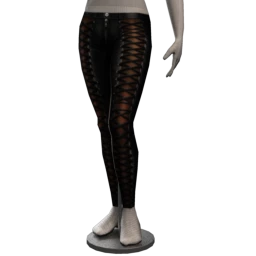 Delirious Squid Laced Up Leather Leggings