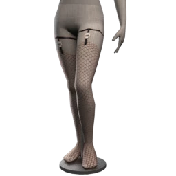 Undead Fishnet Suspender Socks