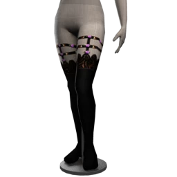 Midnight Garden Suspeder Socks