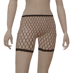 Delirious Black Mesh Short Tights