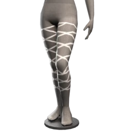 Laced Up White Leg Wraps