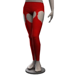 Secrets Suspenders Leggings - Red