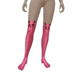 Yume Pink Cat Socks 