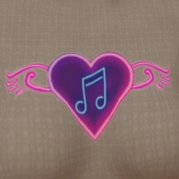 NMS Neon Love Chest Tattoo