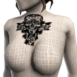 Skull and Roses Tattoo