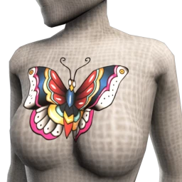 Vibrant Butterfly Tattoo