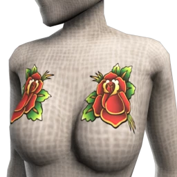 Rose Reflection Tattoo