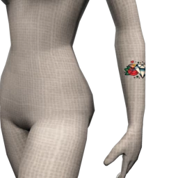 Diamond and Roses Tattoo