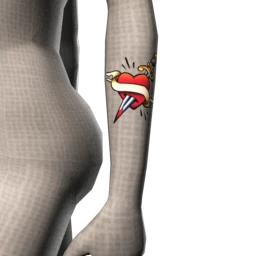 Heart and Dagger Tattoo