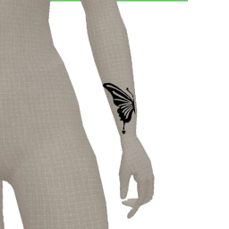 Friendship Butterfly Arm Tattoo