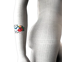 Diamond and Roses Tattoo