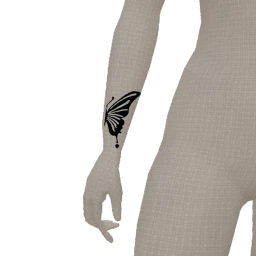 Friendship Butterfly Arm Tattoo