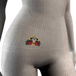 Geometric Star And Roses Tattoo