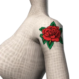 Elegant Single Rose Tattoo