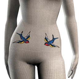 Retro Swift Pair Tattoo