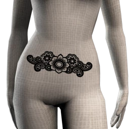 Retro Flowers Tattoo