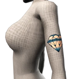 Gradient Diamond Tattoo