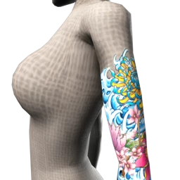 Koi Pond Upper Sleeve Tattoo