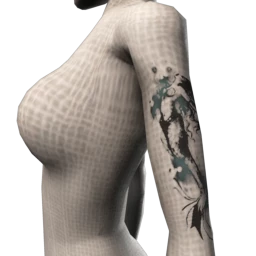 Swimming Mermaid Tattoo