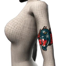 Lethal Panther Head Tattoo