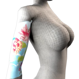 Japanese Garden Upper Sleeve Tattoo