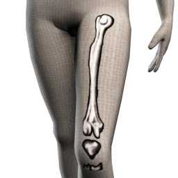 Bone Chilling Leg Tattoo