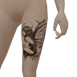 Secrets Of The Fae Fairy Thigh Tattoo