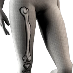 Bone Chilling Leg Tattoo