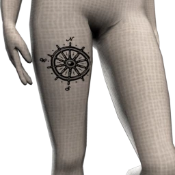 Nautical Ship's Wheel Tattoo