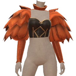 Cosmos Armoured Feathers Leather Top