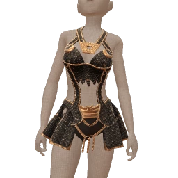 Ikon Elite Couture Cut-Out Chain Crystal Mini Dress