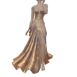 Ikon Elite Long Brushed Metal Swoosh Dress