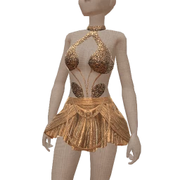 Ikon Elite Cut-Out Diamond Couture Tribal Dress