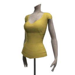 Foal Deep V-Neck Top - Daffodil