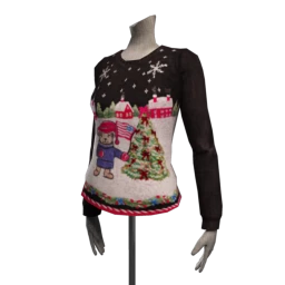 Retro Christmas Tree Jumper