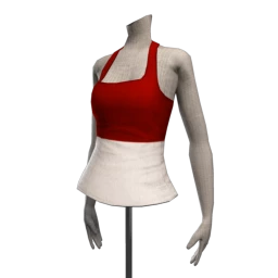 Red and White Vest Top