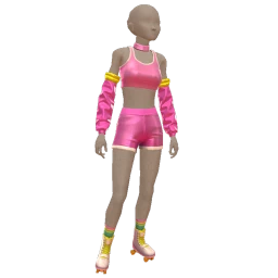 Bionic Roller Skate Babe Outfit