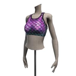 Bionic Mermaid Sports Top - Iridiscent