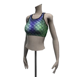 Bionic Mermaid Sports Top - Oceanic