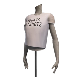 Bionic 'Squats not Shots' T-Shirt - White