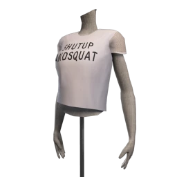 Bionic 'Shut Up and Squat' T-Shirt - White