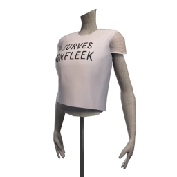Bionic 'Curves on Fleek' T-Shirt - White