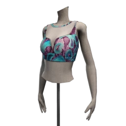 Bionic Purple Python Crop Top