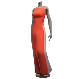 BCBGMAXAZRIA - Square Neck Color Block Gown