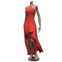 BCBGMAXAZRIA - Cutout High/Low Gown