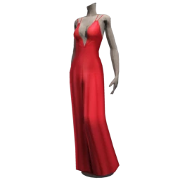 Aidan Mattox - Plunge Neck Gown
