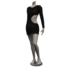 Pomona Bodycon Dress - Black